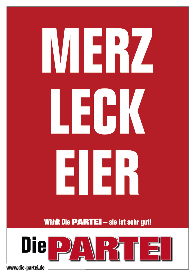 LV-Angebot: Merz Leck Eier (DIN A7)