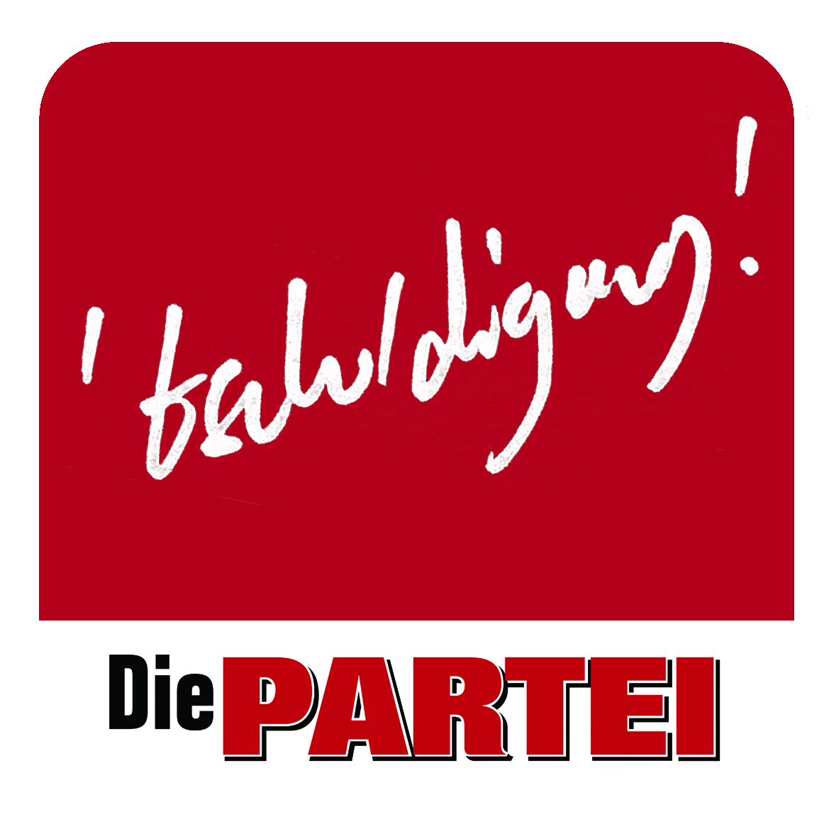 LV-Angebot: Bierdeckel 'tschuldigung