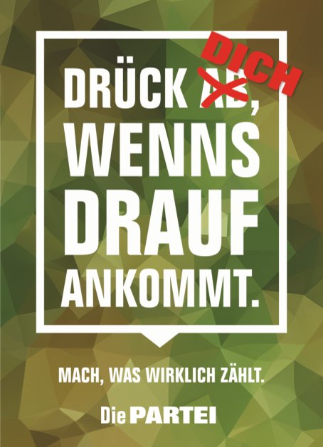LV-Angebot: Drück dich DIN A7