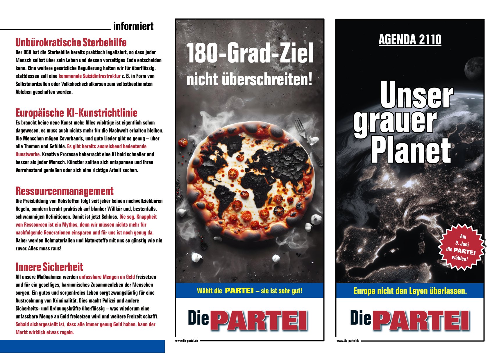 Flyer Unser grauer Planet